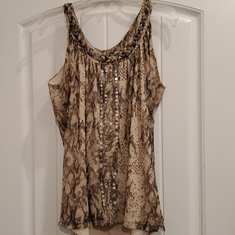Snake print top